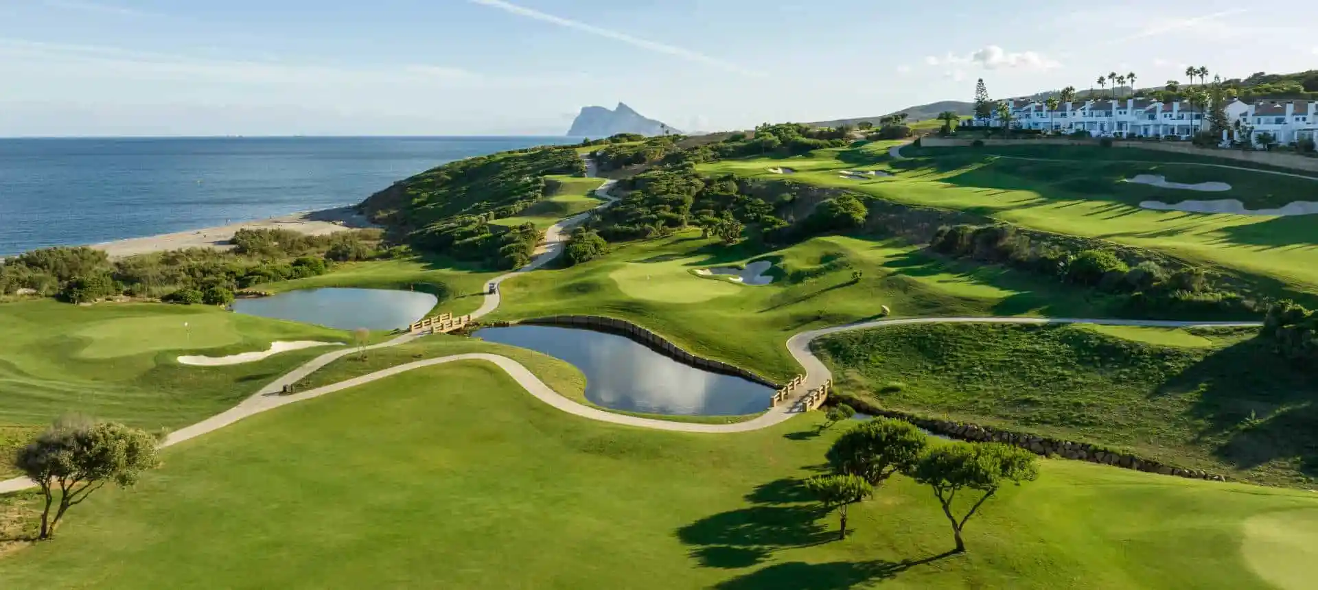 Vista aérea del Campo Links en La Hacienda Golf