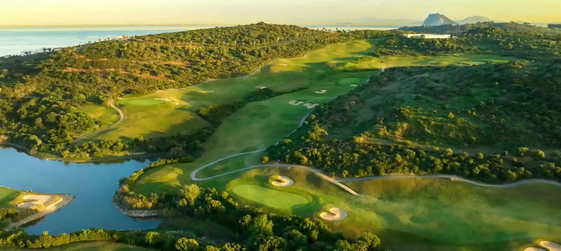 Vista aérea del campo Heathland, en La Hacienda Golf